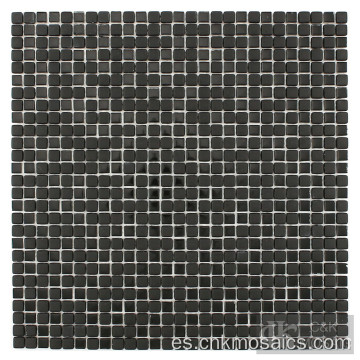 Mosaico de cristal de mezcla negra para decoración de baños